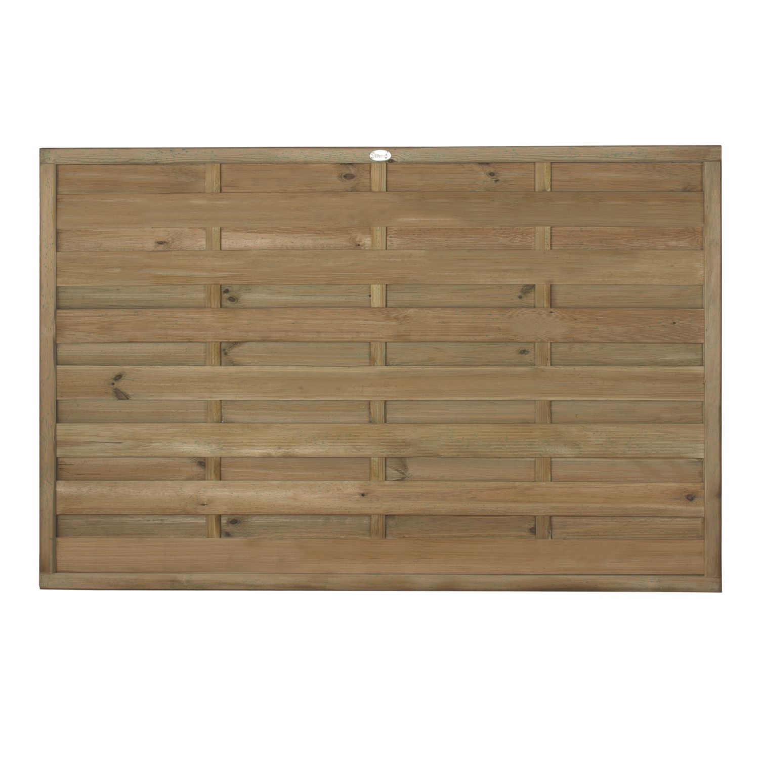 Forest Europa Single-Slatted Fence Panels Natural Timber 6' x 4' Pack of 4 (682KP)