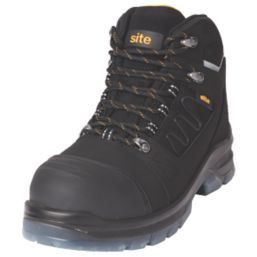 Site Natron Size 12  Black Waterproof Steel Toe Cap Safety Boots
