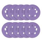 Trend  AB/125/240A 240 Grit 8-Hole Punched Multi-Material Sanding Discs 125mm 10 Pack