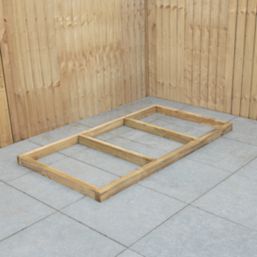 Forest  6' x 3' Timber Shed Base with Assembly