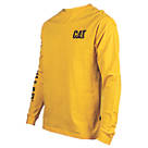 CAT Trademark Banner Long Sleeve T-Shirt Yellow XXX Large 54-56" Chest