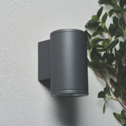 Zink Mizar Outdoor LED Wall Light Fitting Anthracite 10W 740lm