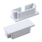 Deta TTE  Maxi Trunking End Caps 38mm x 16mm 2 Pack