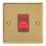 Varilight  45A 1-Gang 2-Pole Cooker Switch Polished Brass