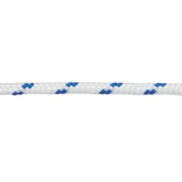 Diall Braided Rope Blue / White 6mm x 20m - Screwfix