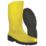 Dunlop Devon   Safety Wellies Yellow Size 6