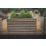 Forest  Rectangular Double Linear Planter Natural Wood 800mm x 400mm x 440mm