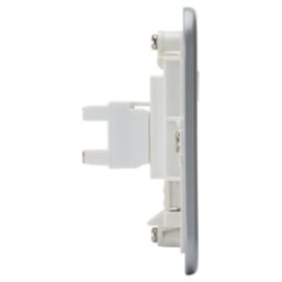 Knightsbridge  Metal Clad CAT6a RJ45 Socket White with White Inserts