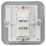 Knightsbridge  Metal Clad CAT6a RJ45 Socket White with White Inserts