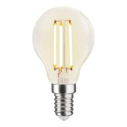LAP  E14 Mini Globe LED Light Bulb Clear 470lm 2.9W 4 Pack