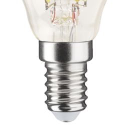 LAP  E14 Mini Globe LED Light Bulb Clear 470lm 2.9W 4 Pack