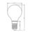 LAP  E14 Mini Globe LED Light Bulb Clear 470lm 2.9W 4 Pack