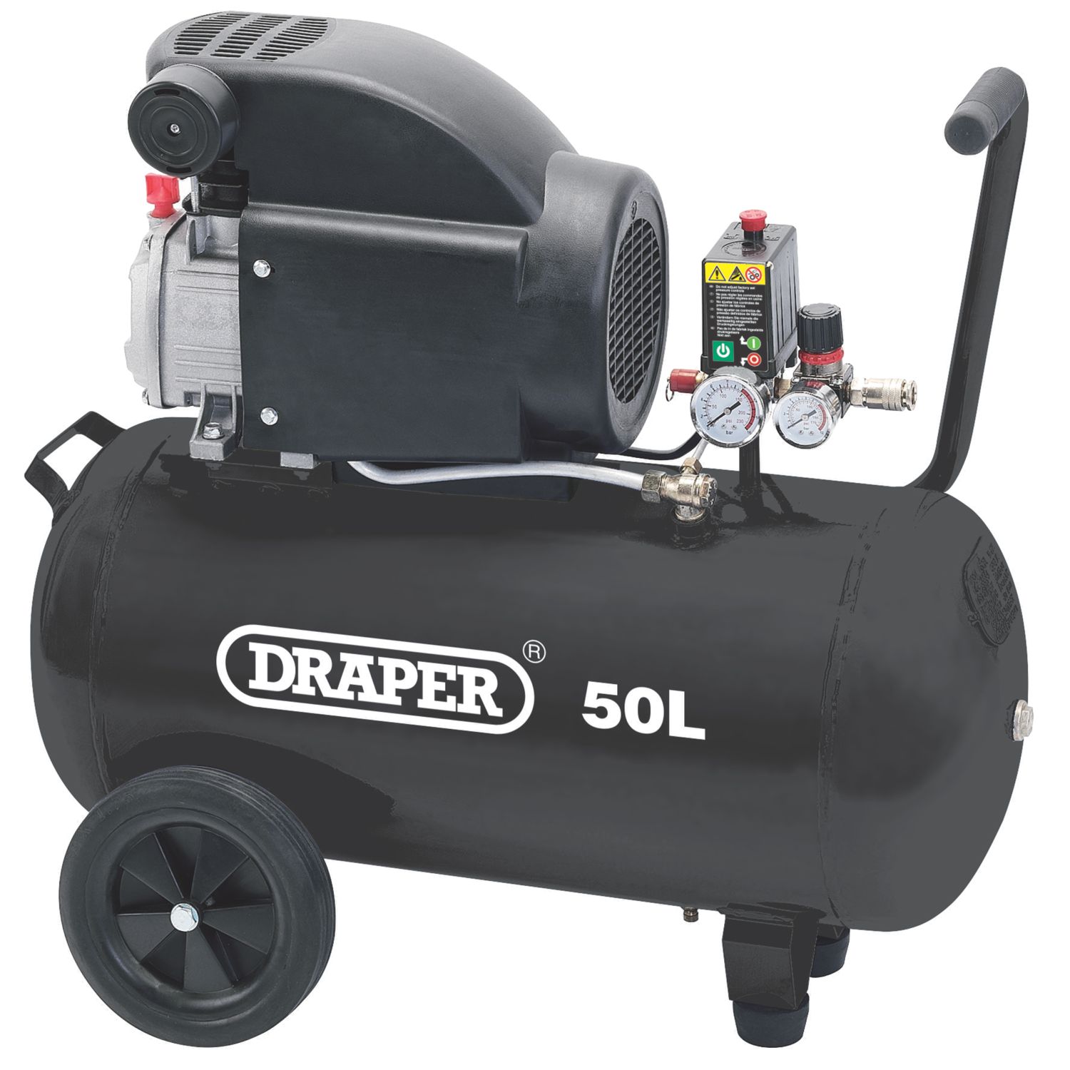 Draper 24981 50Ltr Brushless Electric Direct Drive Air Compressor 230V (683CN)