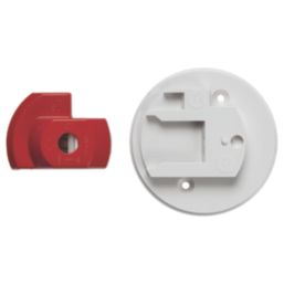 Knightsbridge  4-Pin Ceiling Rose Light Fitting White 3.38"