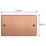 Varilight  2-Gang Blanking Plate Brushed Copper