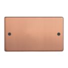 Varilight  2-Gang Blanking Plate Brushed Copper