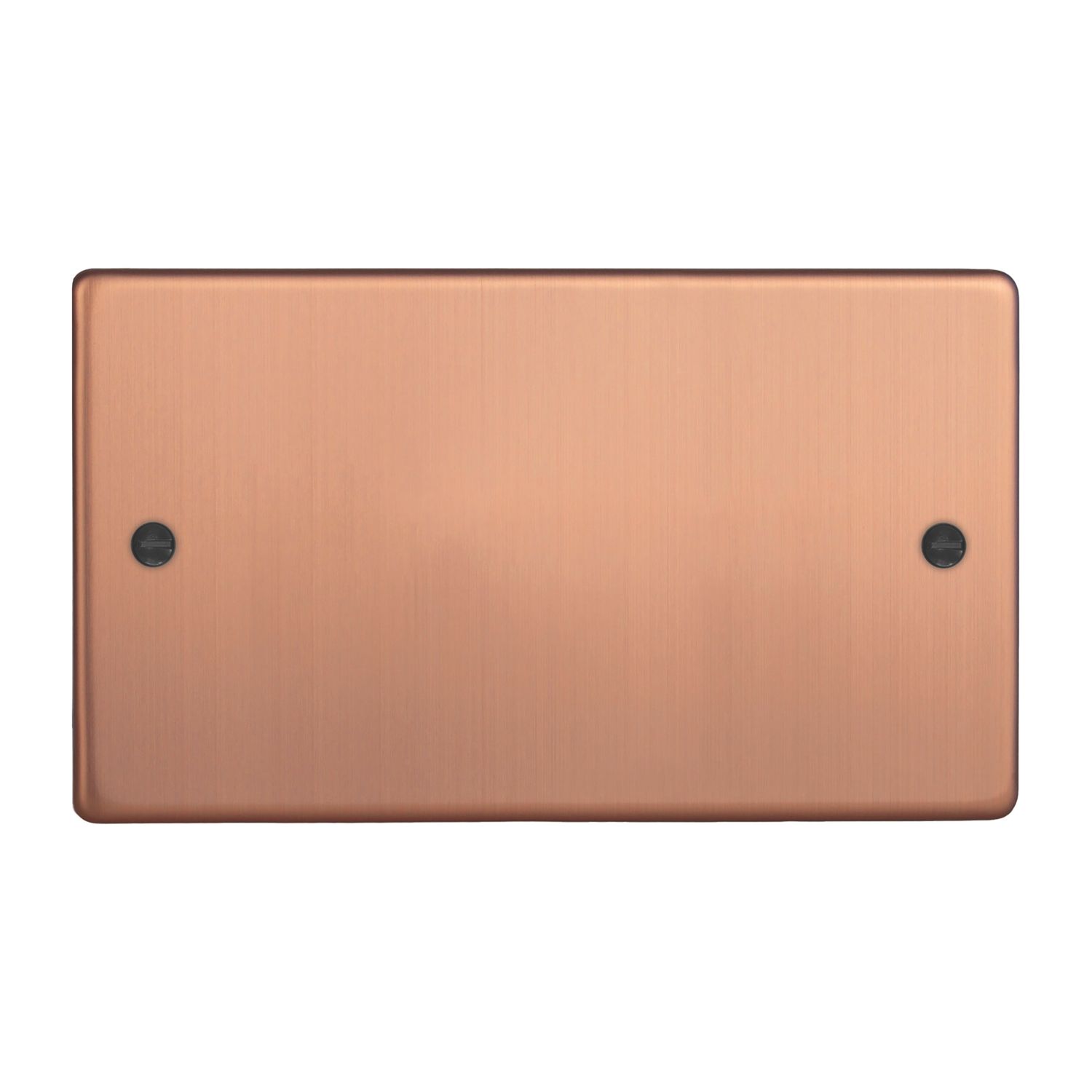 Varilight 2-Gang Blanking Plate Brushed Copper (683EA)