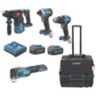 Erbauer  18V 2 x 4.0Ah Li-Ion EXT Brushless Cordless 4-Piece Kit