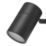 LAP Telloy Round 1-Light Bathroom Spotlight Black