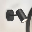 LAP Telloy Round 1-Light Bathroom Spotlight Black