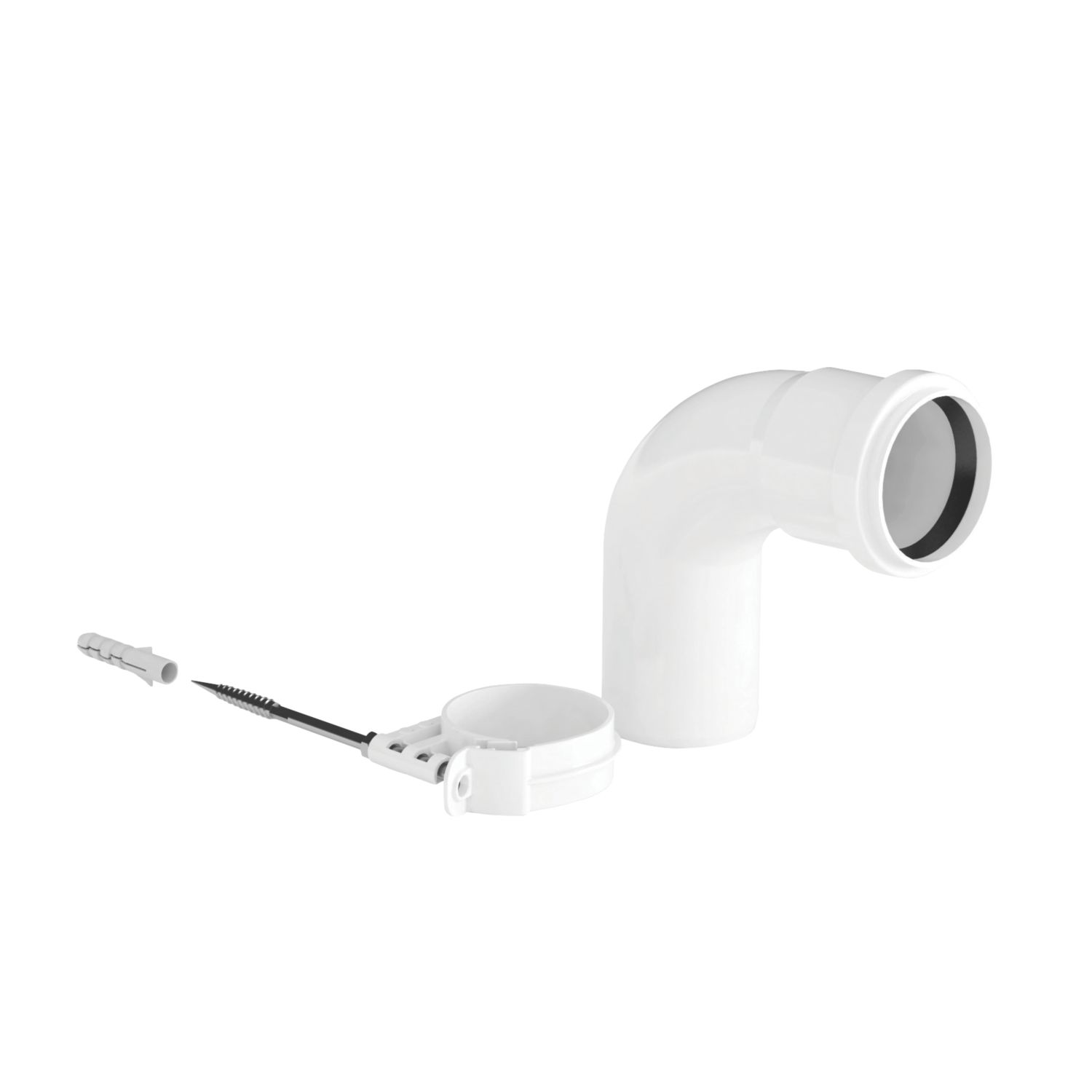 Vaillant 20219544 Flue Elbow 87° White (683KK)