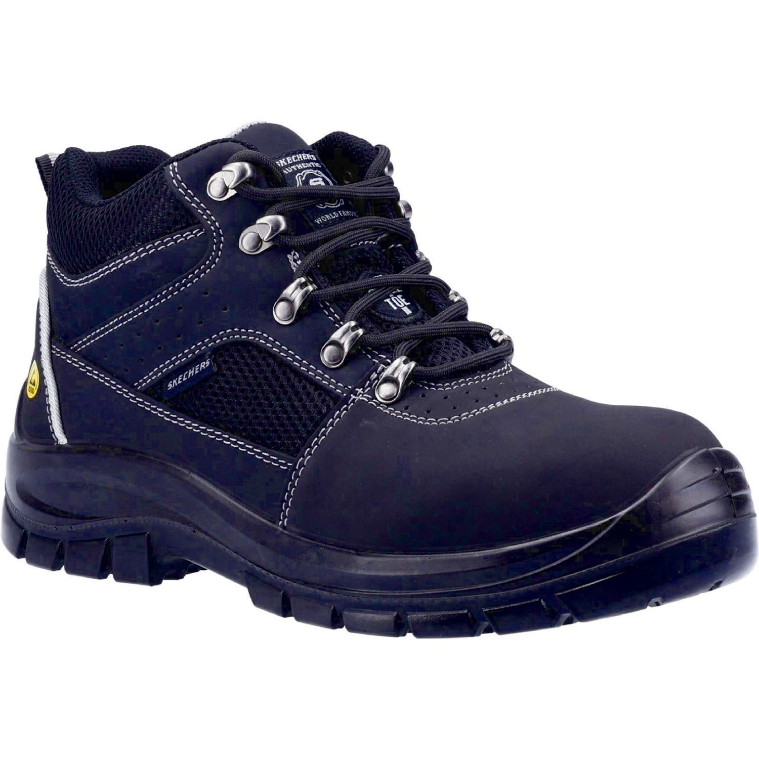 Skechers Trophus Letic Size 12 Black Steel Toe Cap Safety Boots (683PR)