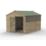 Forest Beckwood 8' x 11' 6" (Nominal) Apex Shiplap Timber Shed with Base & Assembly