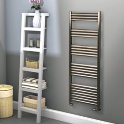 Towelrads 1400mm x 500mm 2139BTU Grey / Silver Flat Designer Towel Radiator