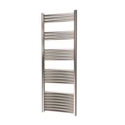 Towelrads 1400mm x 500mm 2139BTU Grey / Silver Flat Designer Towel Radiator