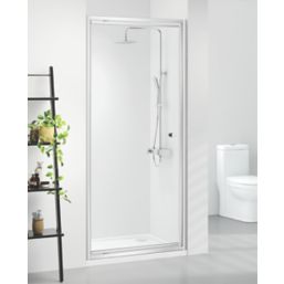 Triton Neo Six  Framed Rectangular Pivot Shower Door Chrome  760mm x 1850mm