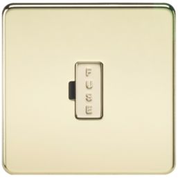 Knightsbridge  13A Unswitched Fused Spur  Polished Brass