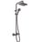 Hansgrohe Vernis Shape Showerpipe 230 HP Rear-Fed Exposed Matt Black Thermostatic Mixer Shower Kit