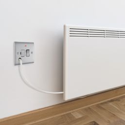 British General Nexus Metal 13A Switched Fused Spur & Flex Outlet with LED Brushed Steel