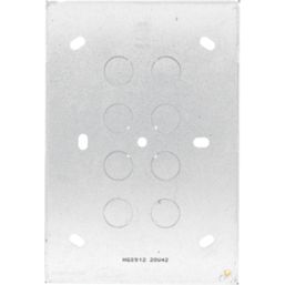 British General  12-Gang Galvanised Steel  Knockout Box 47mm