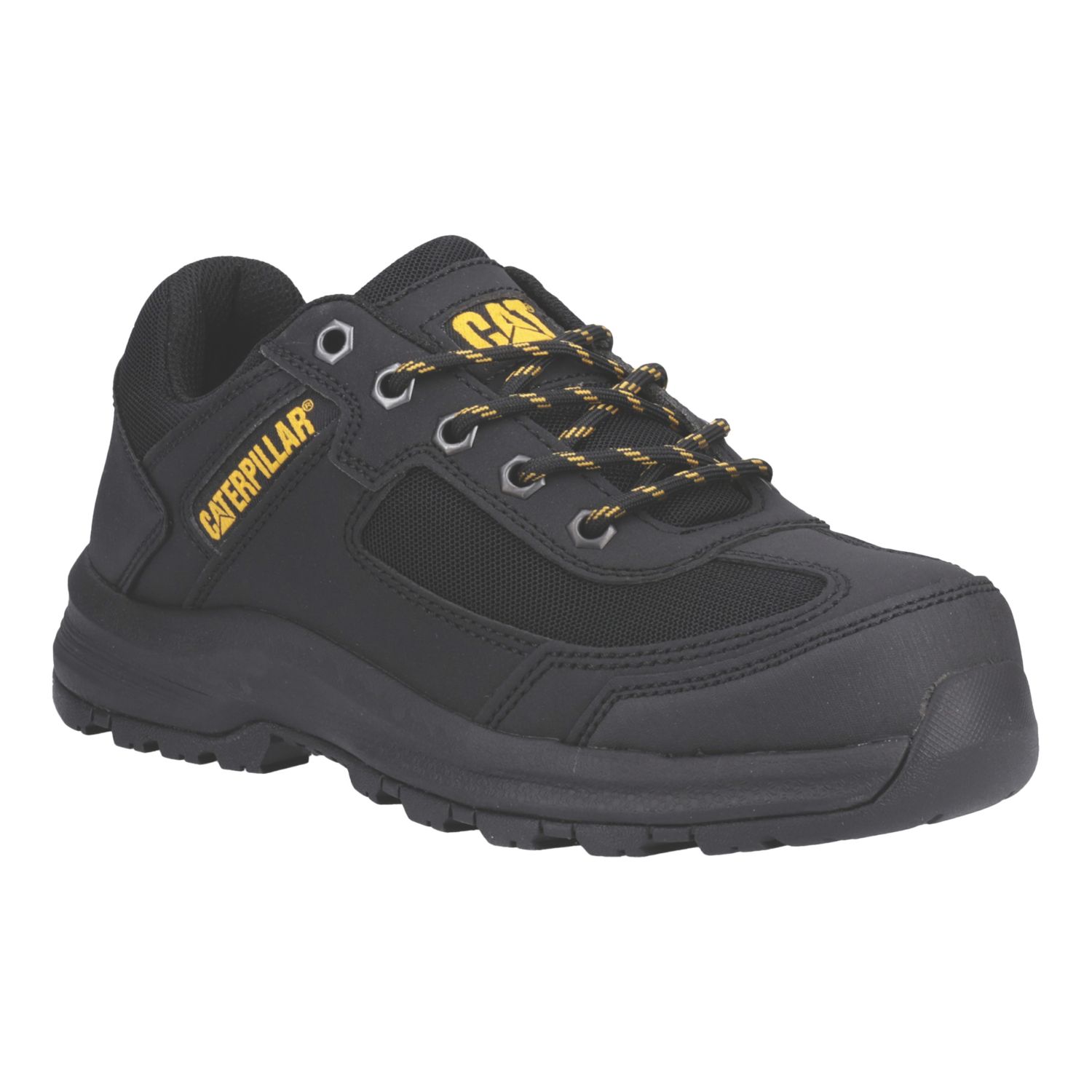 CAT Elmore Size 11 Black Steel Toe Cap Safety Trainers (683XH)