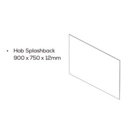 Mariz  Vena Black Splashback 750mm x 900mm x 12mm