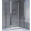 Aqualux Edge 6 Semi-Frameless Rectangular Shower Enclosure & Tray  Polished Silver 1200mm x 800mm x 1935mm