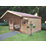 Shire Loxley 15' 6" x 12' (Nominal) Apex Timber Log Cabin
