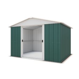 Yardmaster  9' 6" x 7' 6" (Nominal) Apex Metal Shed Green