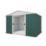 Yardmaster  9' 6" x 7' 6" (Nominal) Apex Metal Shed Green