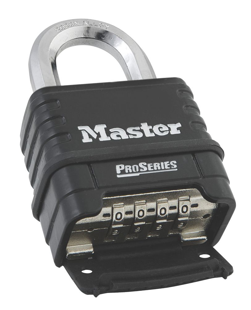 Master Lock ProSeries Weatherproof Combination Padlock Black 60mm