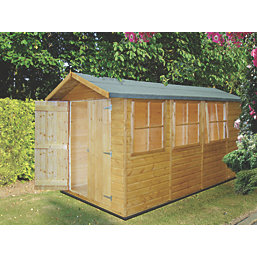 Shire Jersey 6' 6" x 13' (Nominal) Apex Shiplap T&G Timber Shed