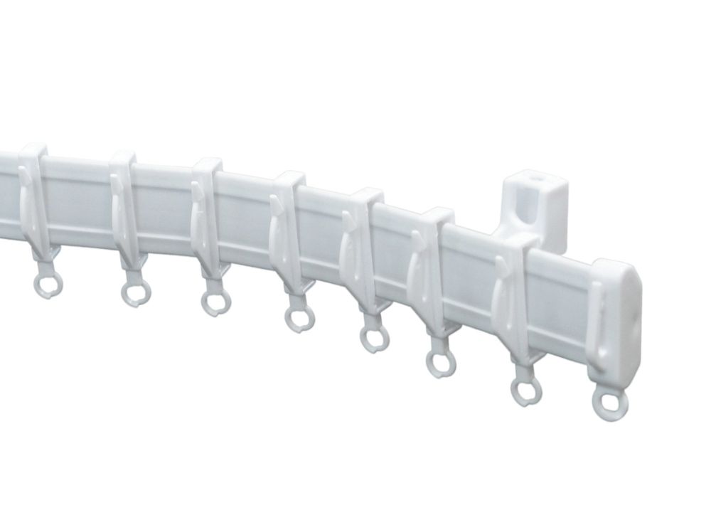 Renaissance Flexible Curtain Track White 450cm - Screwfix
