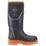 Muck Boots Grit S5 Size 7 Womens Black/Orange   Safety Wellies