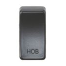 Knightsbridge 'HOB' Switch Cover Matt Black