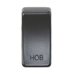 Knightsbridge 'HOB' Switch Cover Matt Black