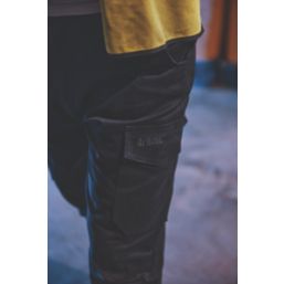 Apache Barkerville Cargo Work Trousers Black 38" W 31-33" L