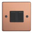 Varilight  10A 2-Gang 2-Way Light Switch  Brushed Copper