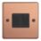 Varilight  10A 2-Gang 2-Way Light Switch  Brushed Copper