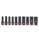 Milwaukee SHOCKWAVE 1/2" Drive Impact Deep Socket Set 10 Pieces